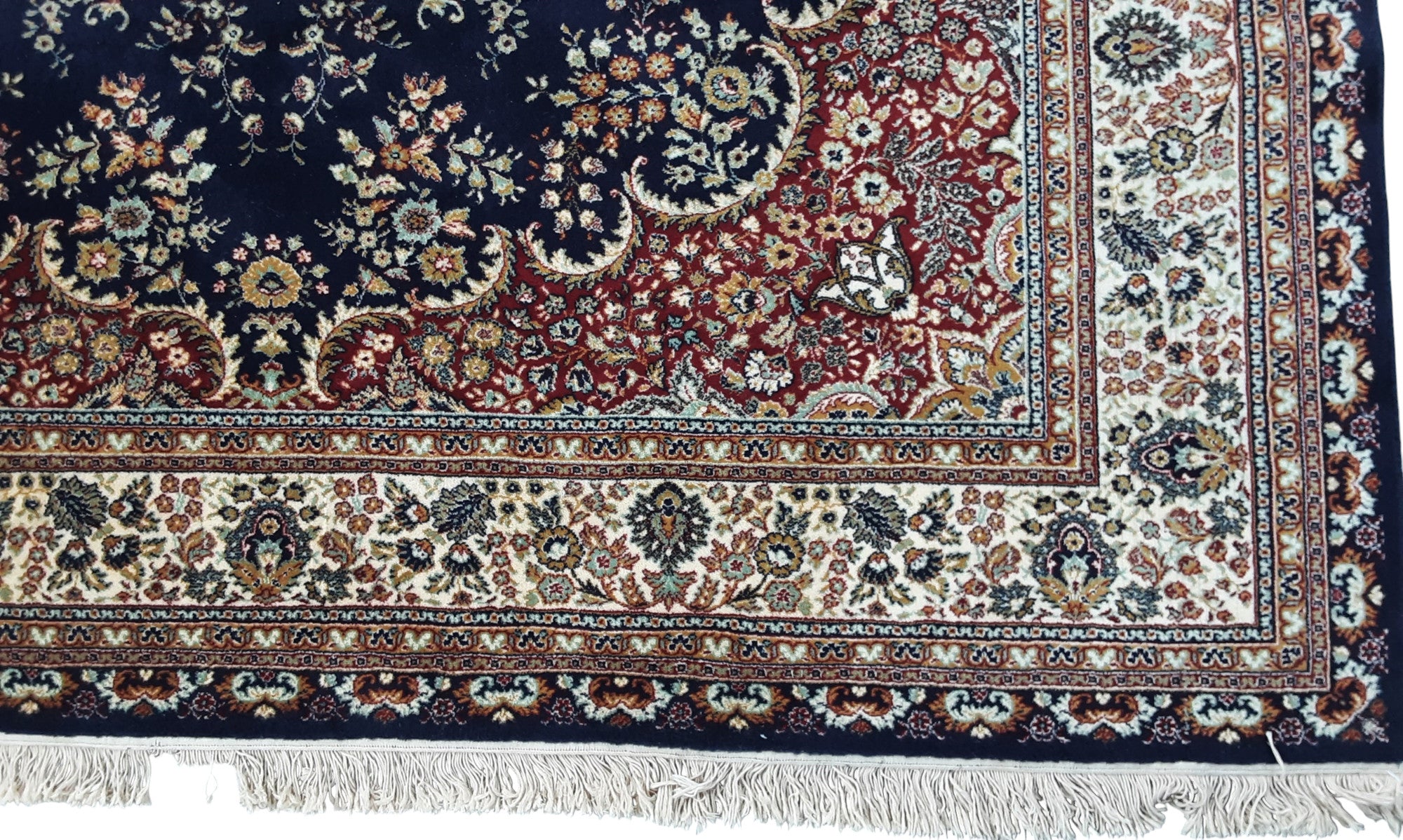 Large Wool Rug All-over Floral Design - 348cm x255cm