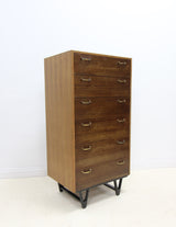 Vintage Meredew Teak Tallboy Chest of Drawers