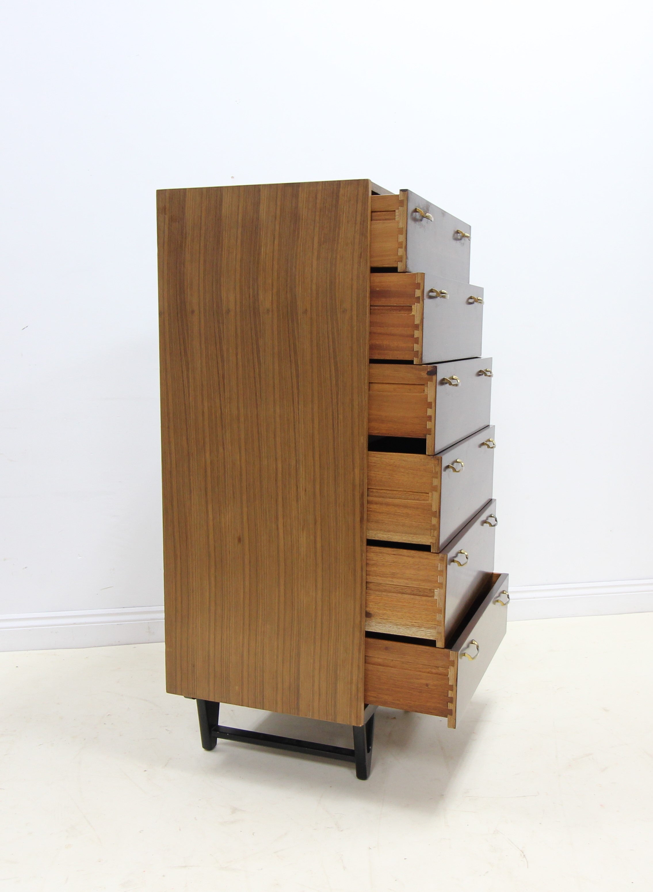 Vintage Meredew Teak Tallboy Chest of Drawers