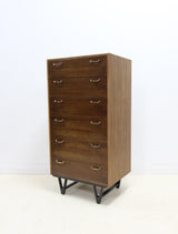 Vintage Meredew Teak Tallboy Chest of Drawers