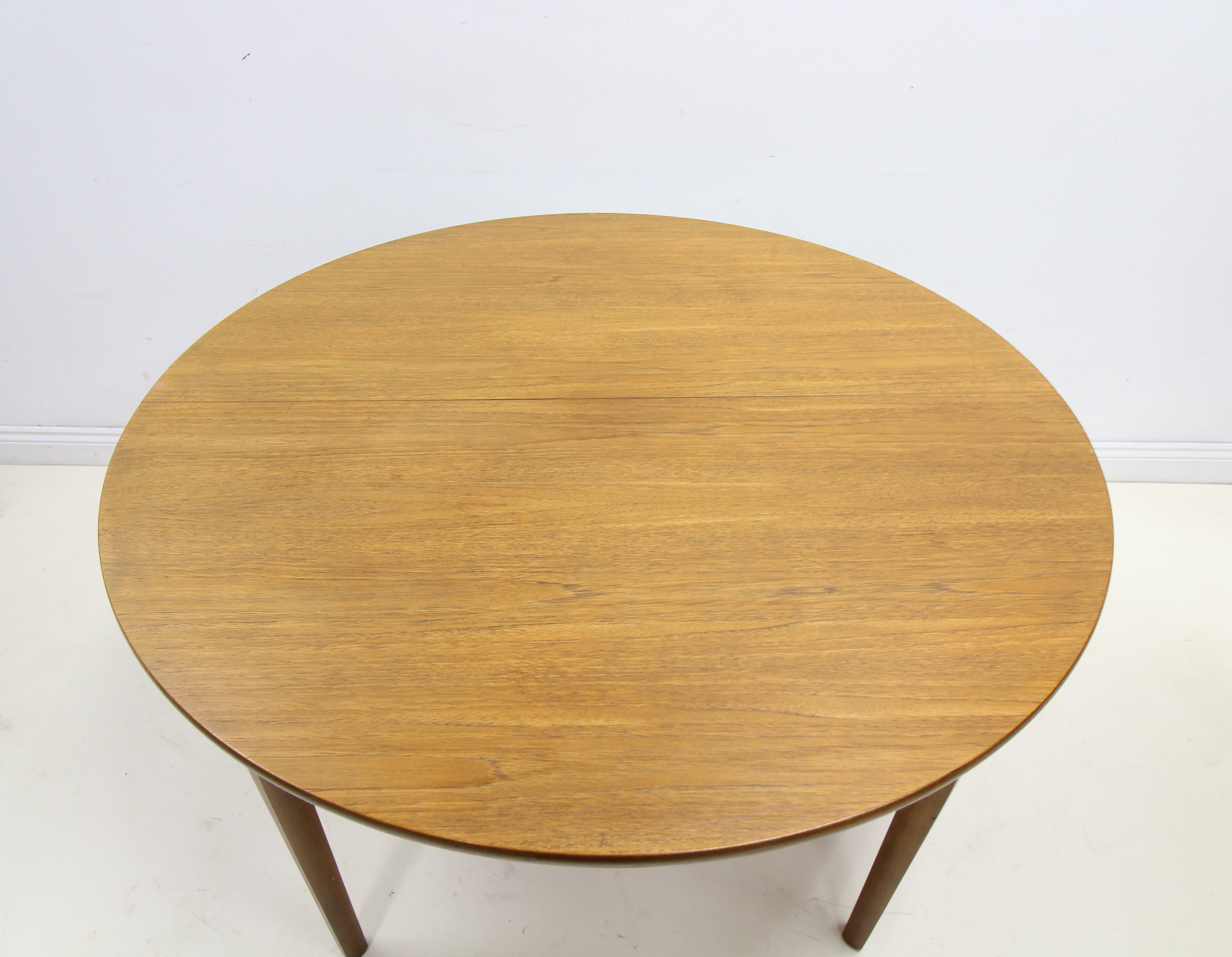 Nathan Teak Mid Century Round Space Saving Dining Table