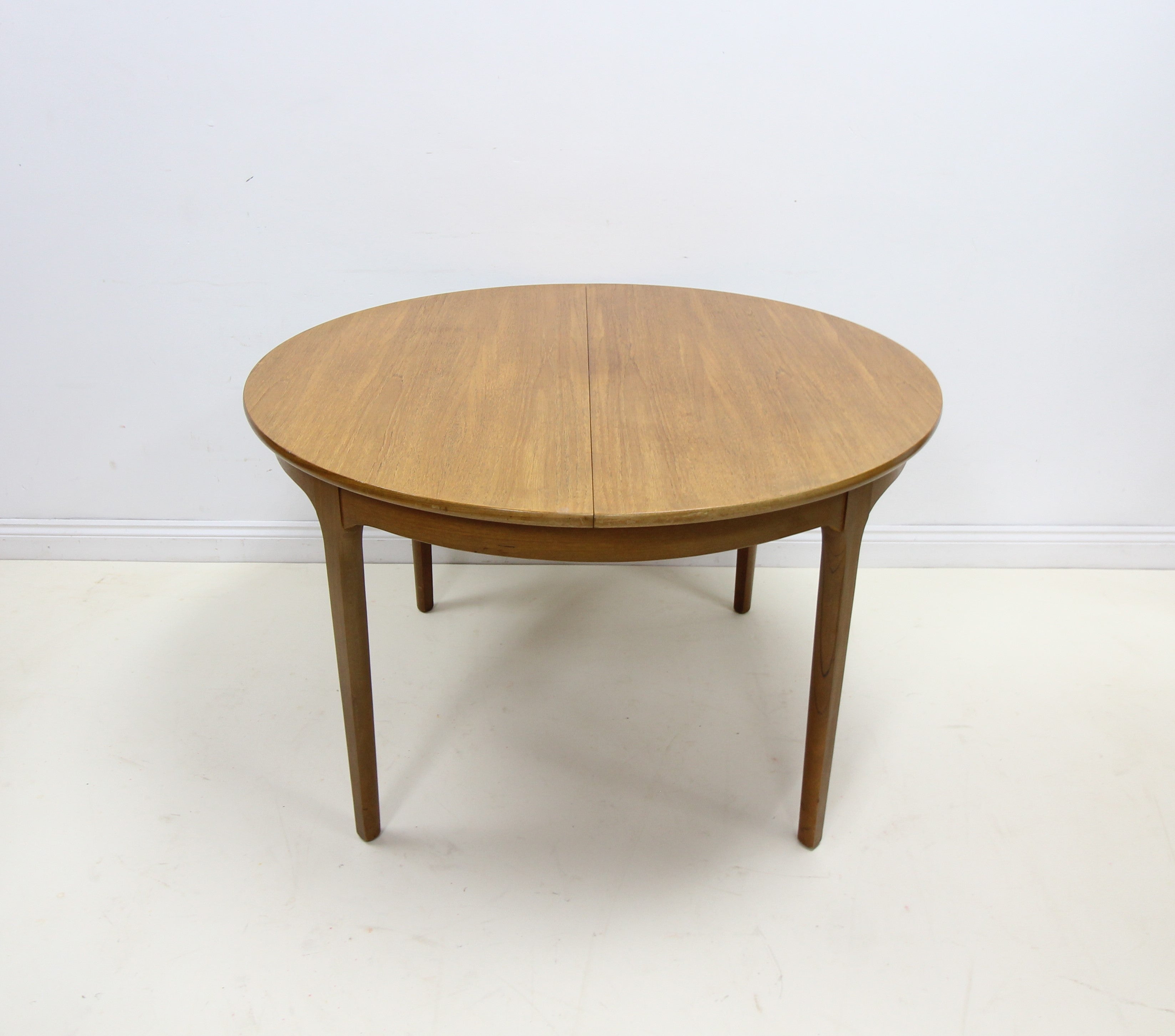 Nathan Teak Mid Century Round Space Saving Dining Table