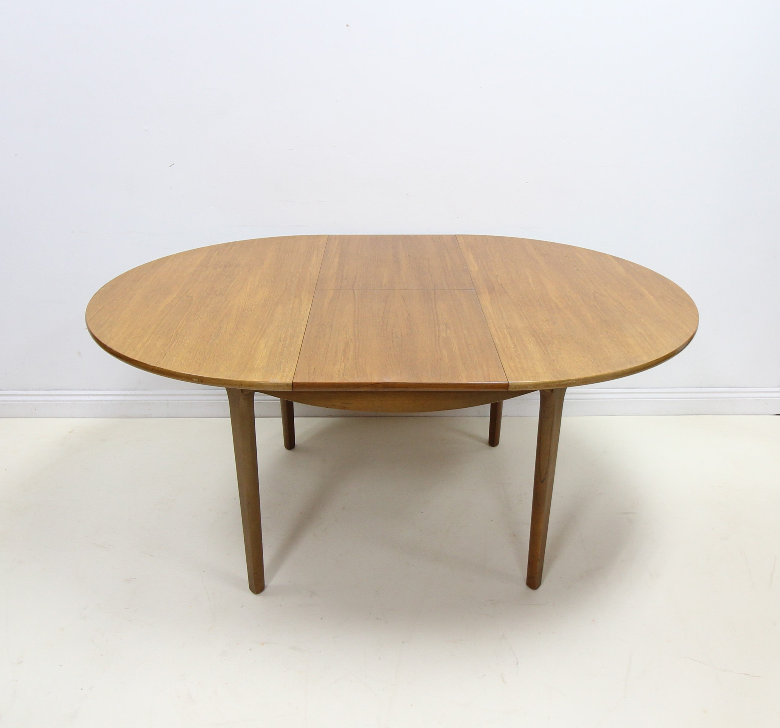 Nathan Teak Mid Century Round Space Saving Dining Table