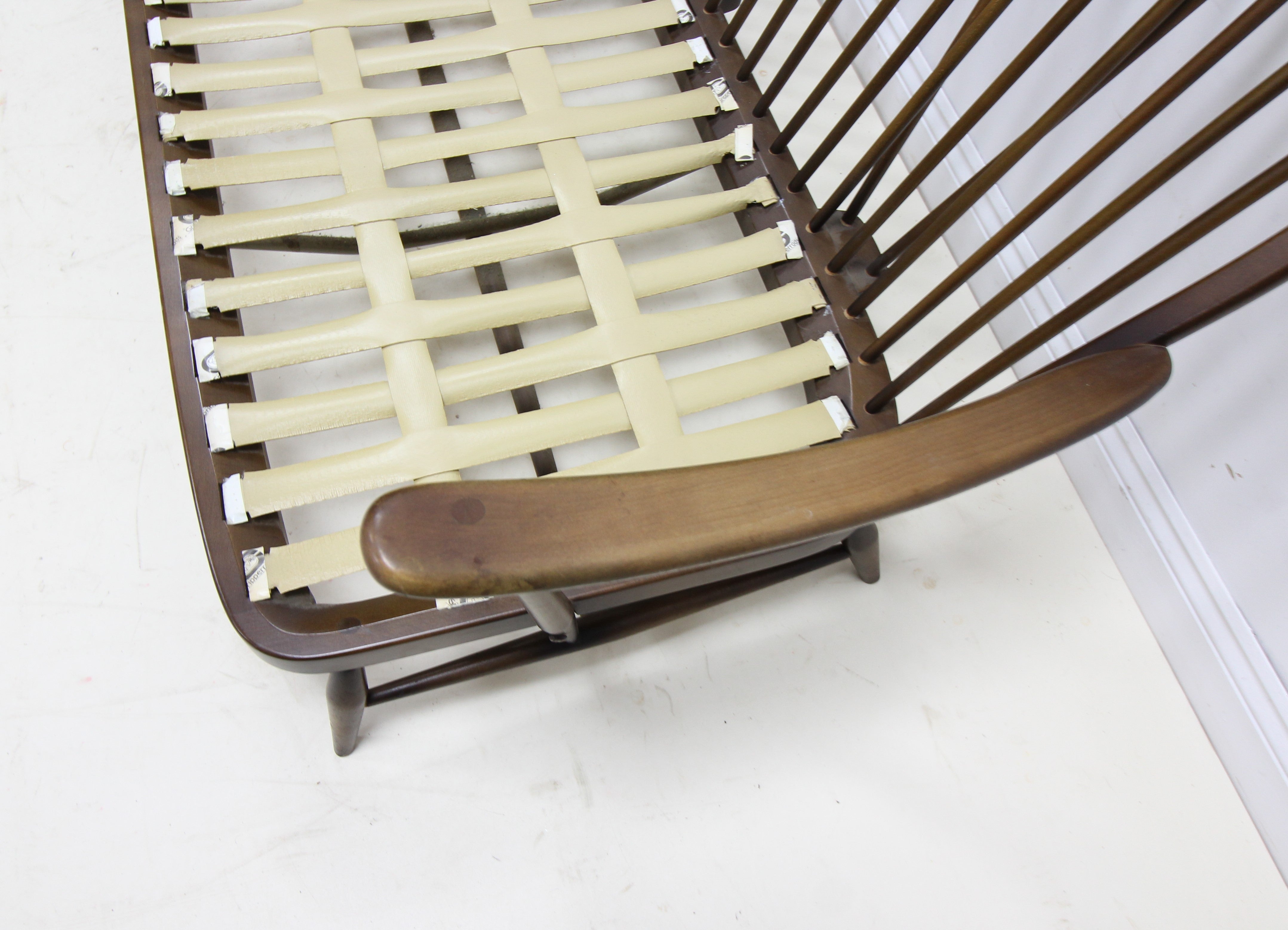 Iconic mid-century Ercol Windsor 3-seater sofa frame in solid beech