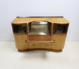 Mid century maple veneered serpentine front Beautility sideboard