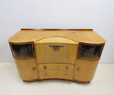 Mid century maple veneered serpentine front Beautility sideboard