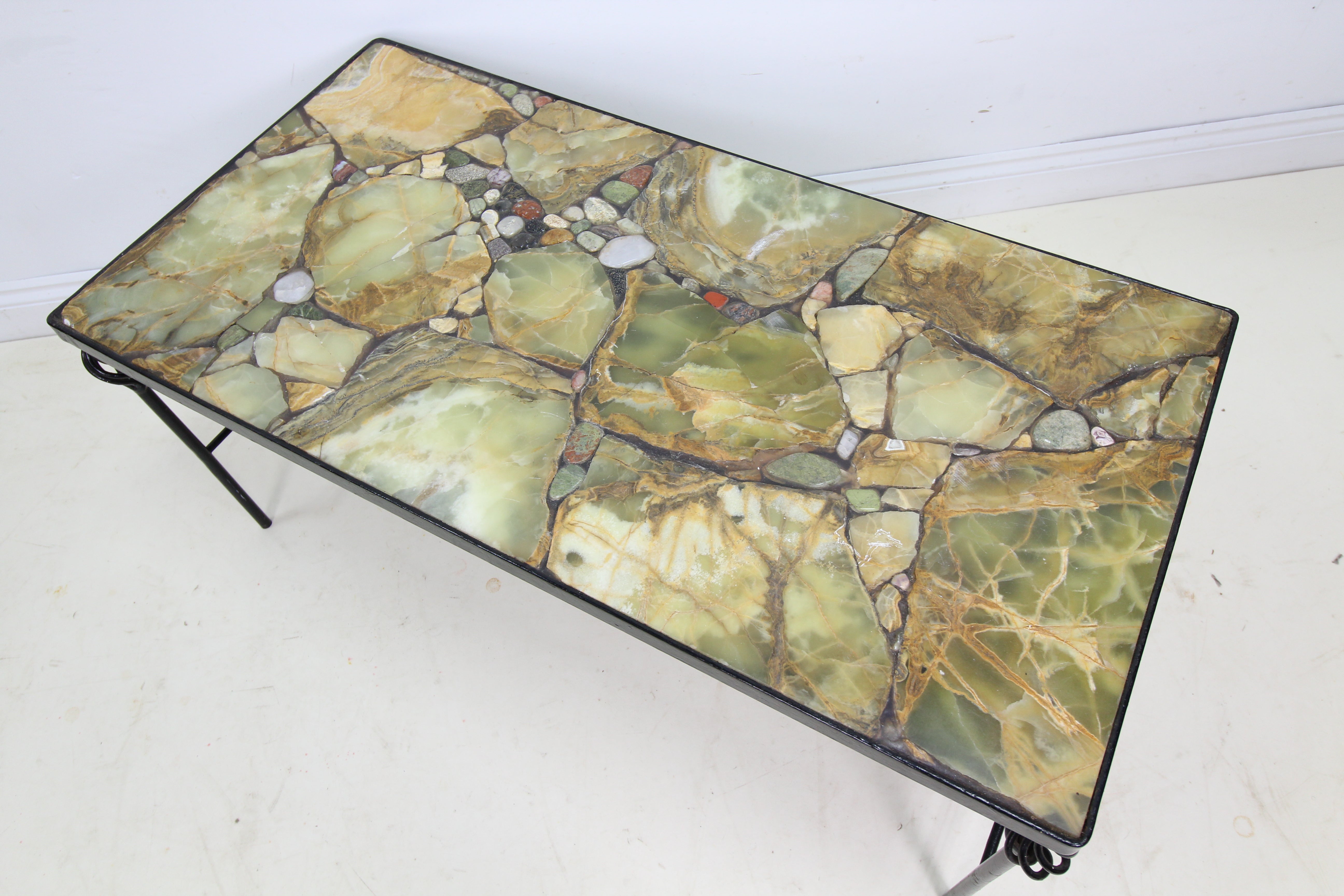 Modern Stone Top Coffee Table