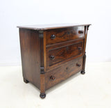Antique Mahogany 3 Drawer Chest of Drawers
