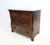 Antique Mahogany 3 Drawer Chest of Drawers