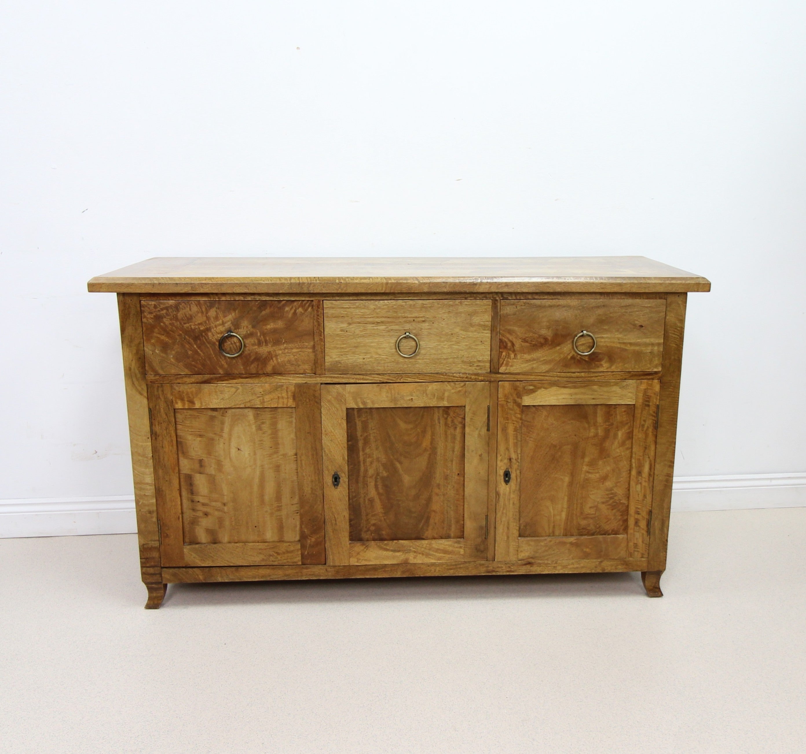 Continental Solid Mango Wood Sideboard – Stylish & Sturdy