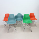 Set Of 5 Eames Eiffel Tower Base Chairs By Vitra