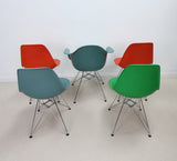 Set Of 5 Eames Eiffel Tower Base Chairs By Vitra