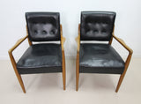Pair of Danish Style Leather Chairs - Project?