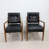 Pair of Danish Style Leather Chairs - Project?