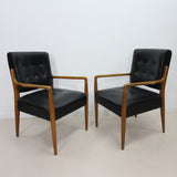 Pair of Danish Style Leather Chairs - Project?