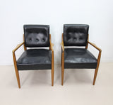 Pair of Danish Style Leather Chairs - Project?