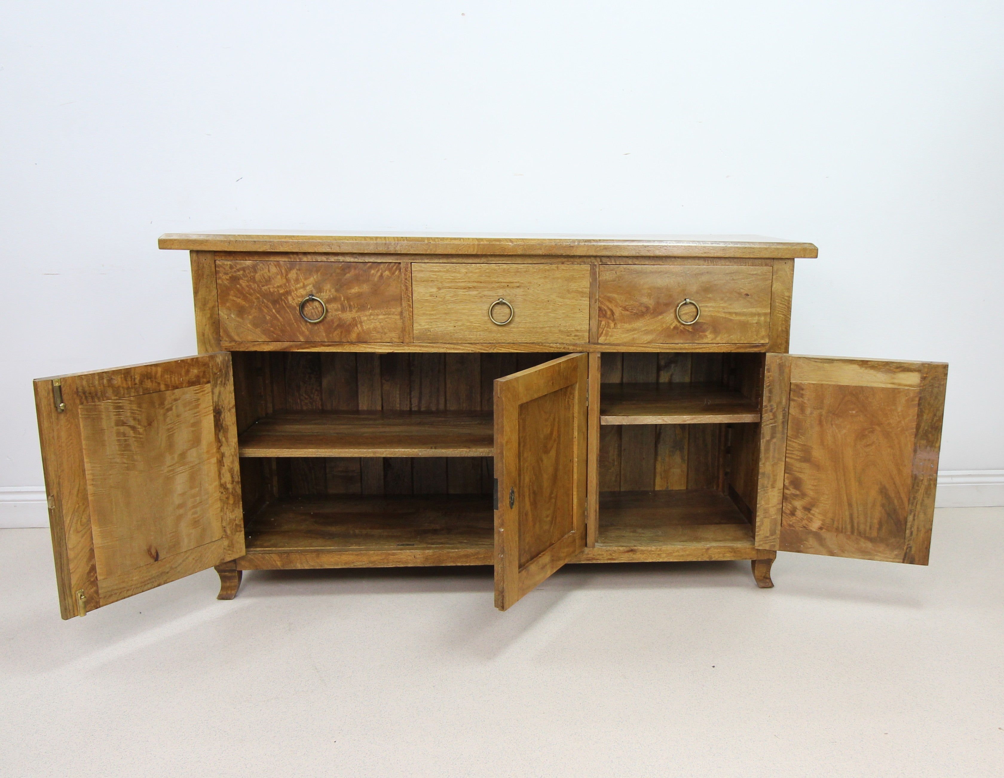 Continental Solid Mango Wood Sideboard – Stylish & Sturdy