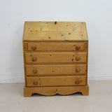 Elegant Solid Pine Writing Bureau - Lockable