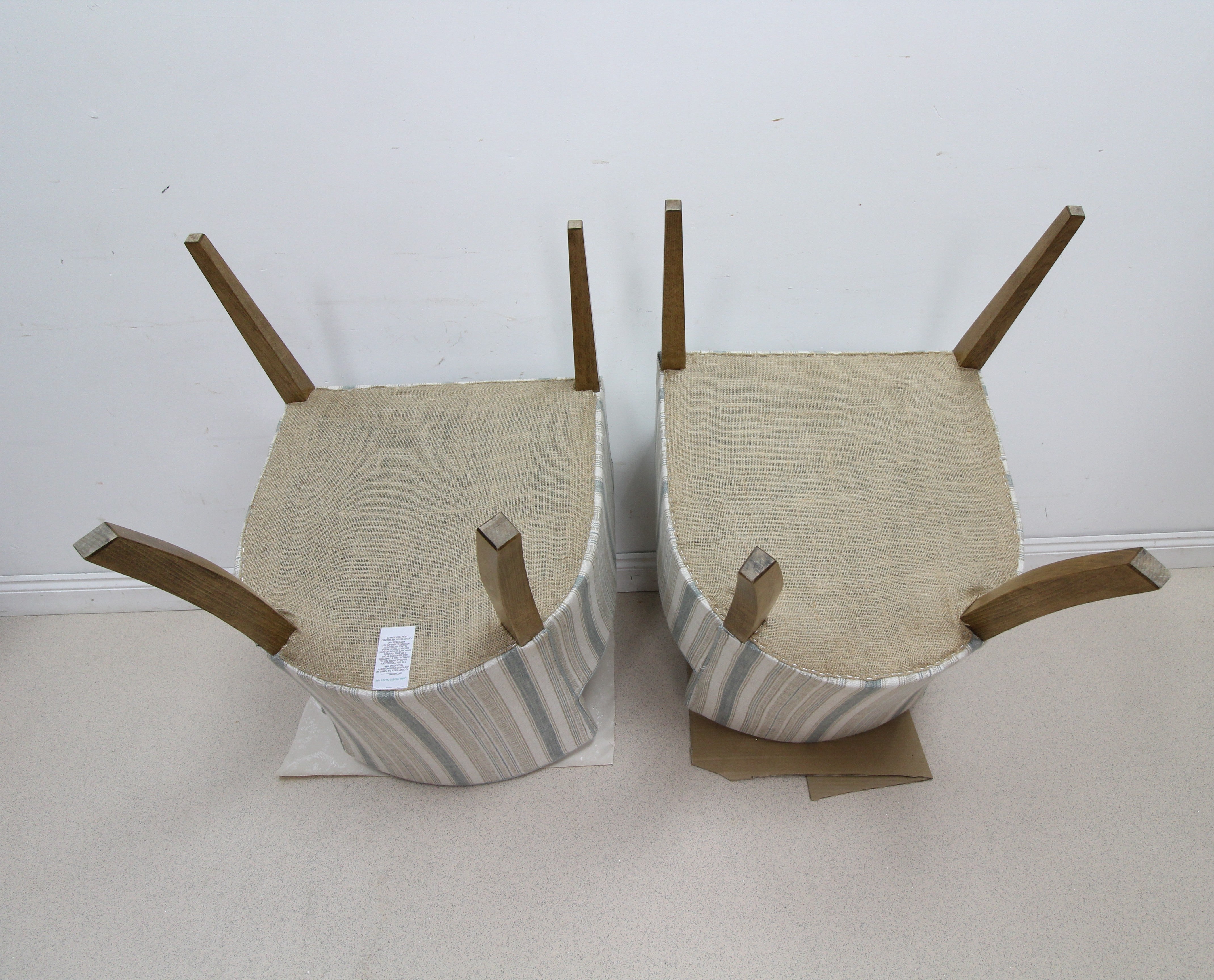 Elegant Pair of Modern Upholstered Tub Chairs Armchairs