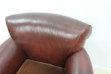 Quality Brown Leather with Fabric Cushion Chair Armchair - Tetrad Keats ?
