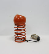 Vintage Spiral Design Orange Table Lamp