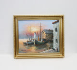 Framed Oil Painting by Max Savy