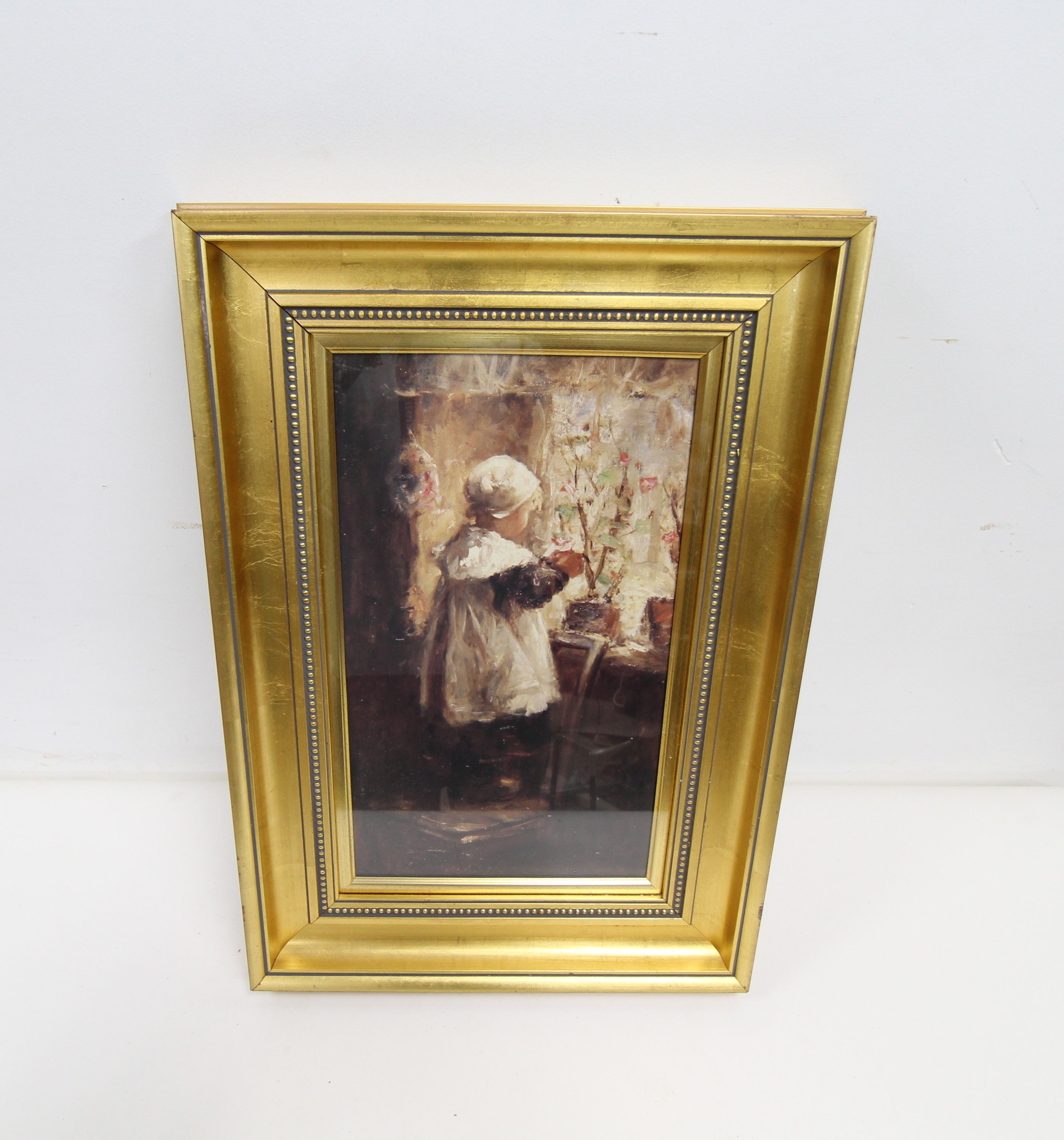 Framed Print of 'The Geranium' By Robert Gemmell Hutchison