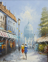 Pair of Small Framed Oil Paintings signed Bernard