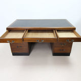 Rare Vintage Mahogany Writing Desk By Stephen & Sons Edinburgh