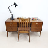 Mid Century Harris Lebus Teak Writing Desk