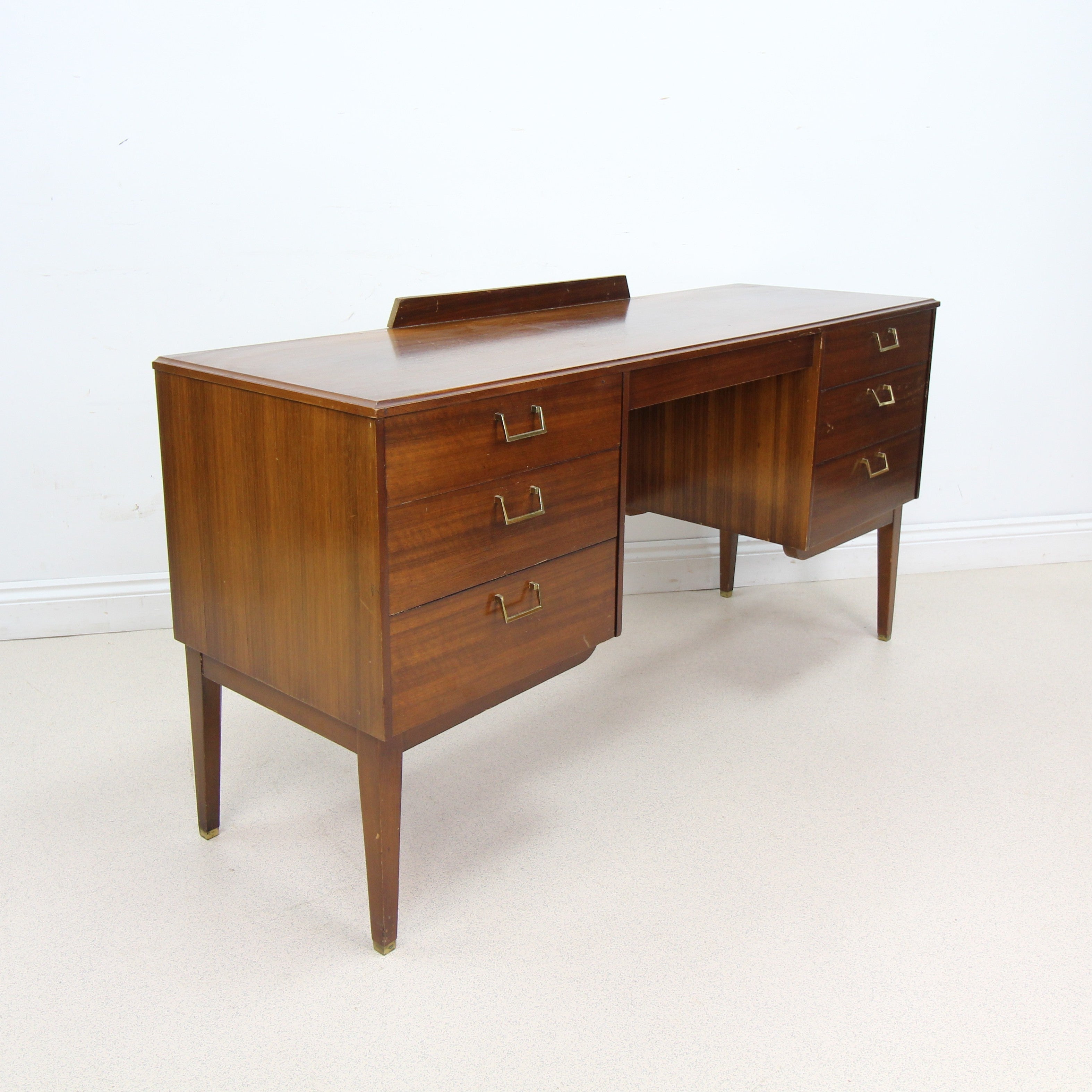 Mid Century Harris Lebus Teak Writing Desk