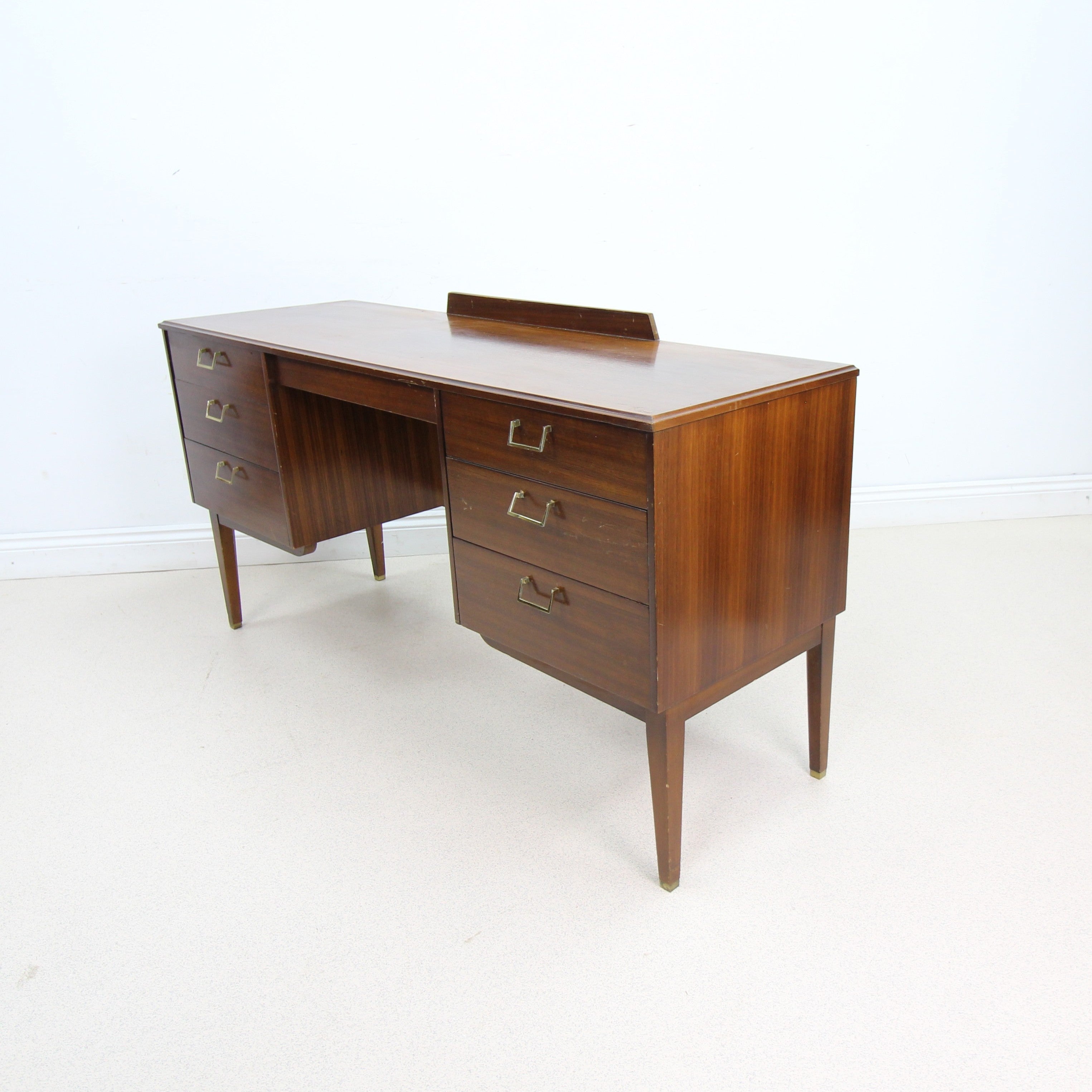 Mid Century Harris Lebus Teak Writing Desk