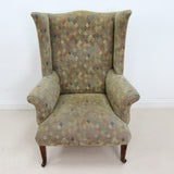 Elegant Vintage Highback Armchair on Castors