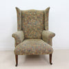 Elegant Vintage Highback Armchair on Castors
