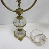 Elegant Italian Style Crystal & Cherub Table Lamp