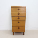 Vintage Teak Tallboy Chest of Drawers by Nathan