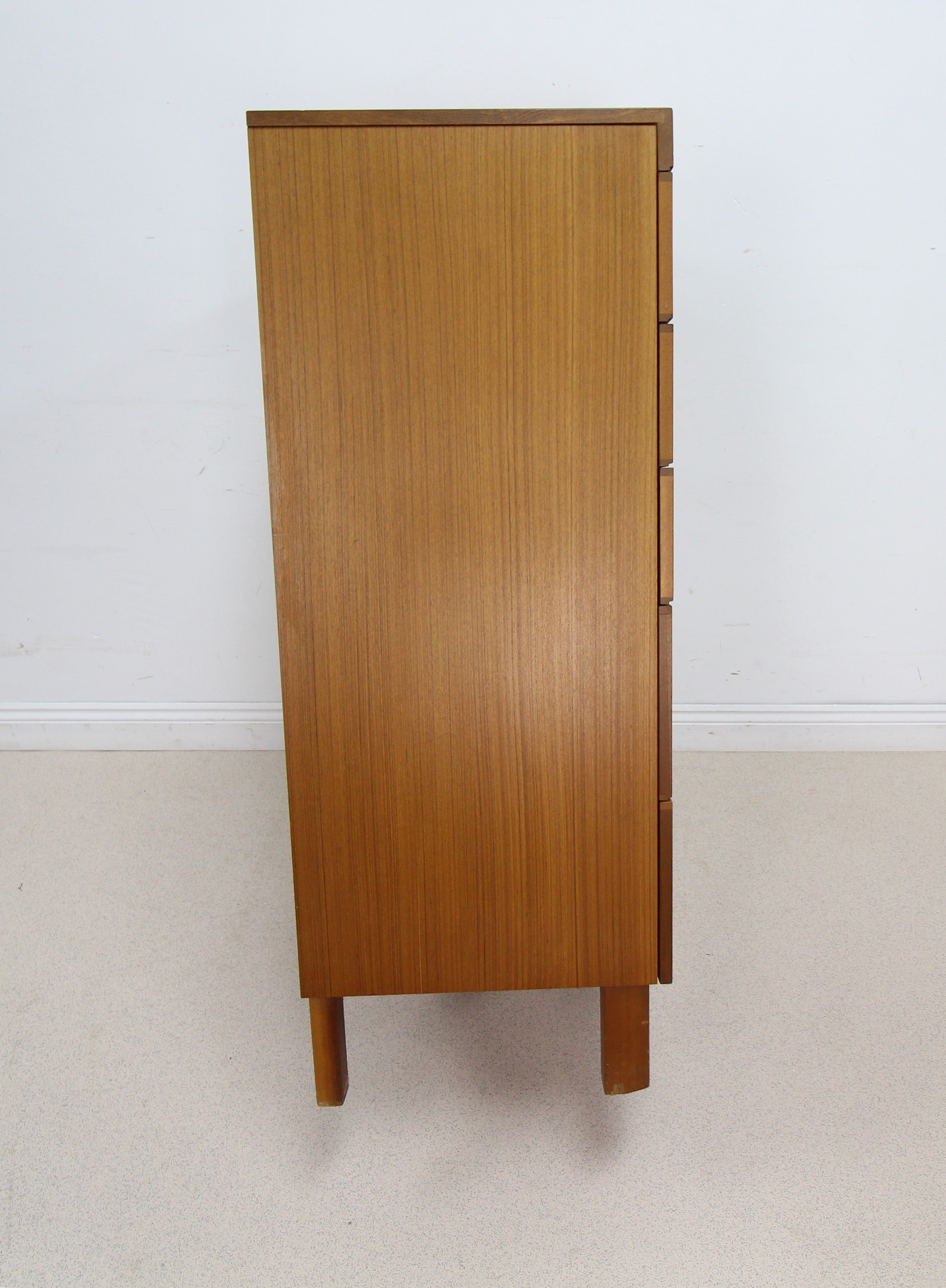 Vintage Teak Tallboy Chest of Drawers by Nathan