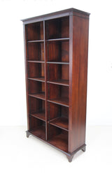 Reproduction Mahogany Open Bookcase