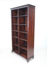 Reproduction Mahogany Open Bookcase