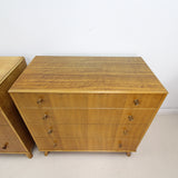 Set of 2 Mid century British Chest of Drawers by Vesper