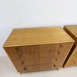 Set of 2 Mid century British Chest of Drawers by Vesper