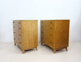 Set of 2 Mid century British Chest of Drawers by Vesper