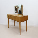 Rare Mid Century British Lacewood Dressing Table by Vesper Furniture - Model CC41
