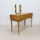 Rare Mid Century British Lacewood Dressing Table by Vesper Furniture - Model CC41