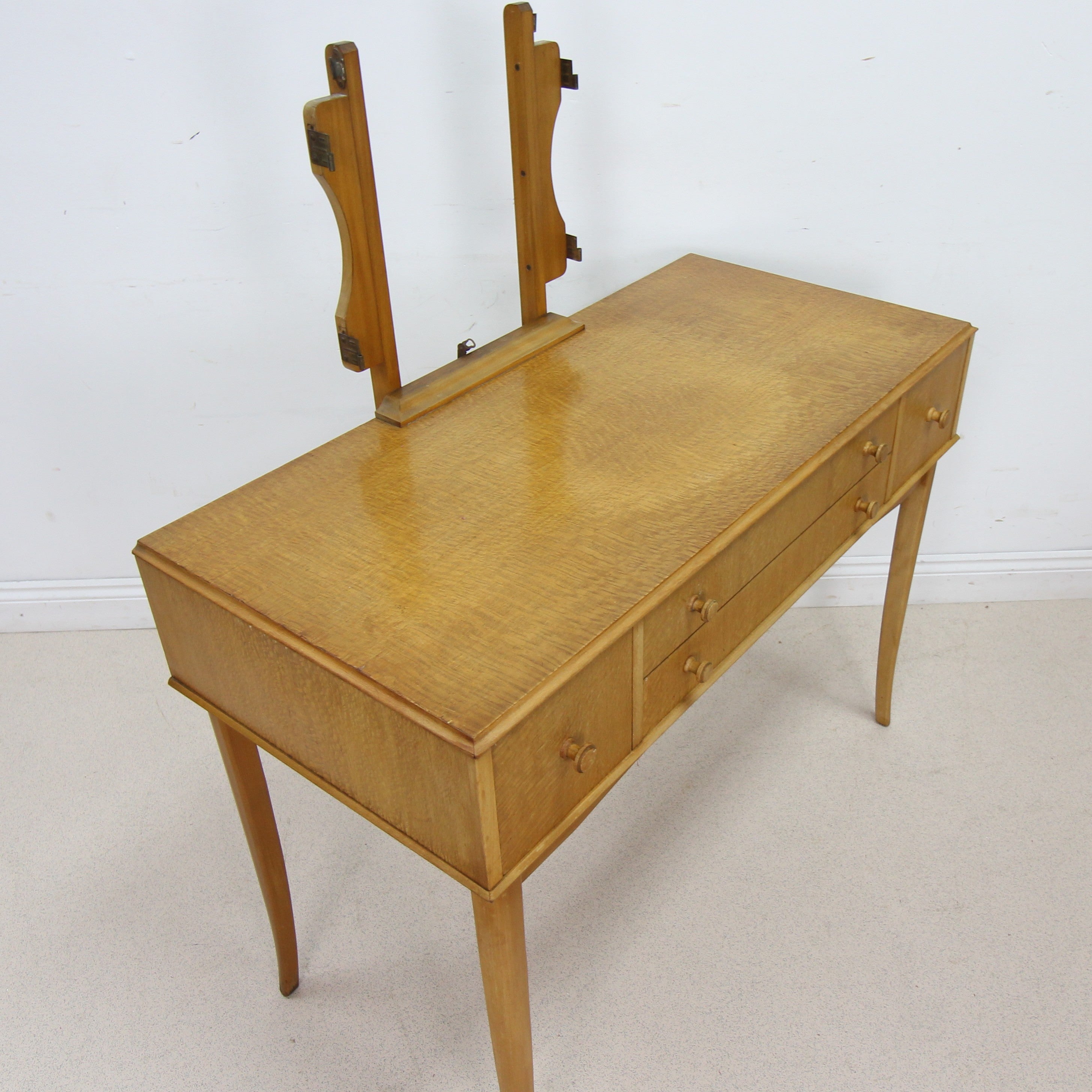 Rare Mid Century British Lacewood Dressing Table by Vesper Furniture - Model CC41