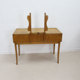 Rare Mid Century British Lacewood Dressing Table by Vesper Furniture - Model CC41