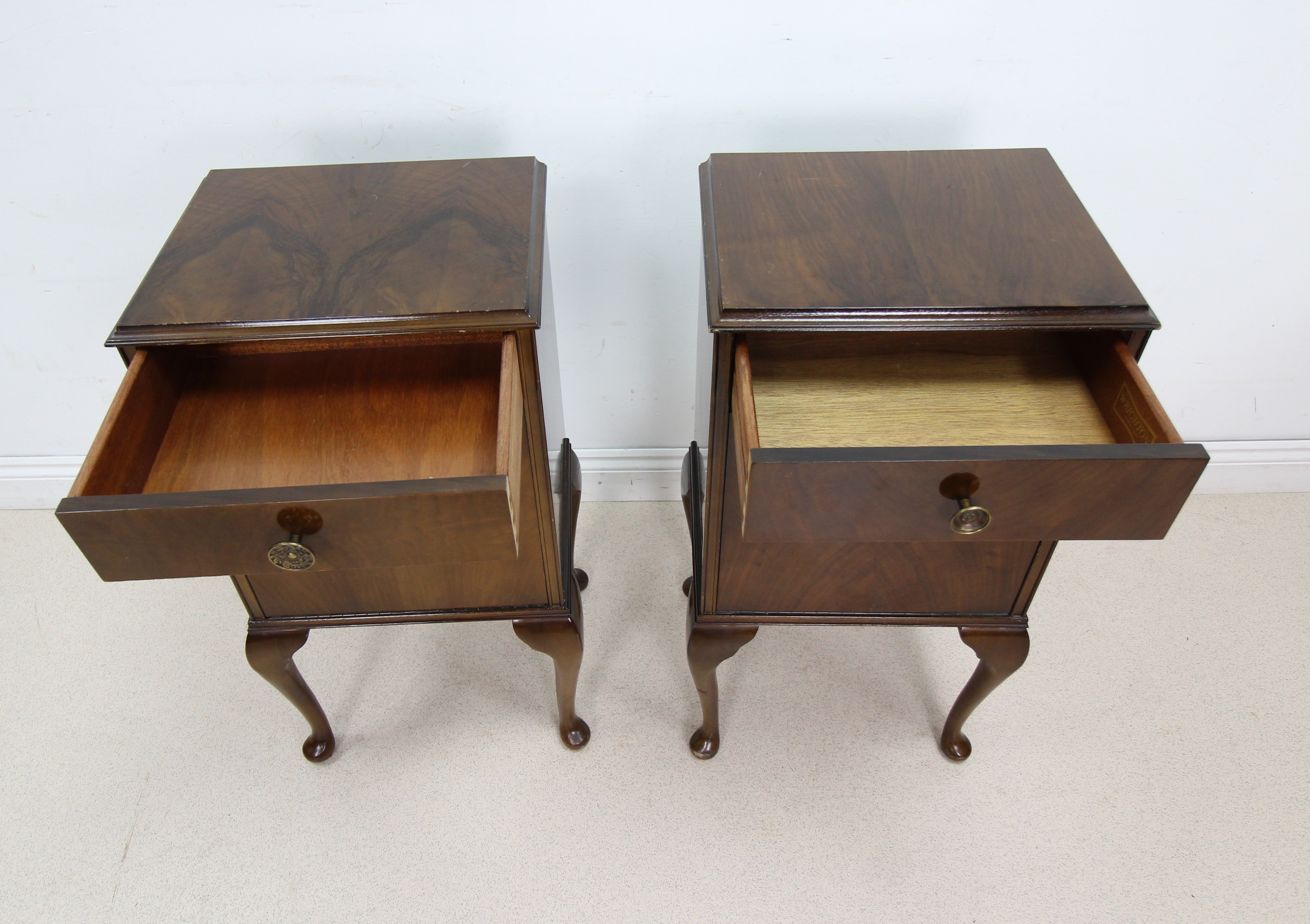 Pair of Vintage Style Bedside Cabinets by Wrighton Furniture