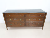 French Style Faux Bamboo Merchants Chest of Drawers / Sideboard by Stonehill Furniture