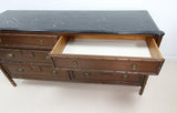 French Style Faux Bamboo Merchants Chest of Drawers / Sideboard by Stonehill Furniture