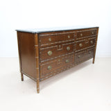 French Style Faux Bamboo Merchants Chest of Drawers / Sideboard by Stonehill Furniture